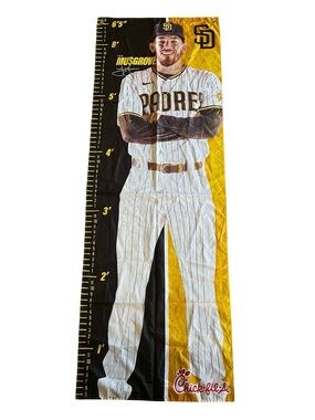 MLB San Diego Padres Joe Musgrove Height Chart Flag Banner Chick-fil-A Promo